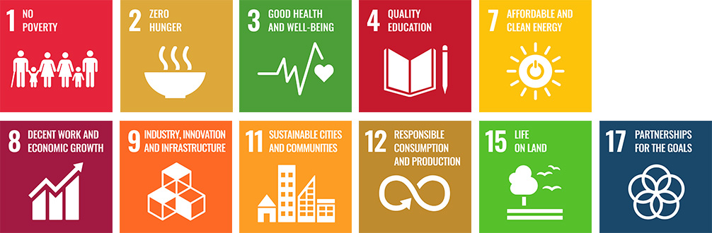 Relationship between corporate activities and SDGs　Social value